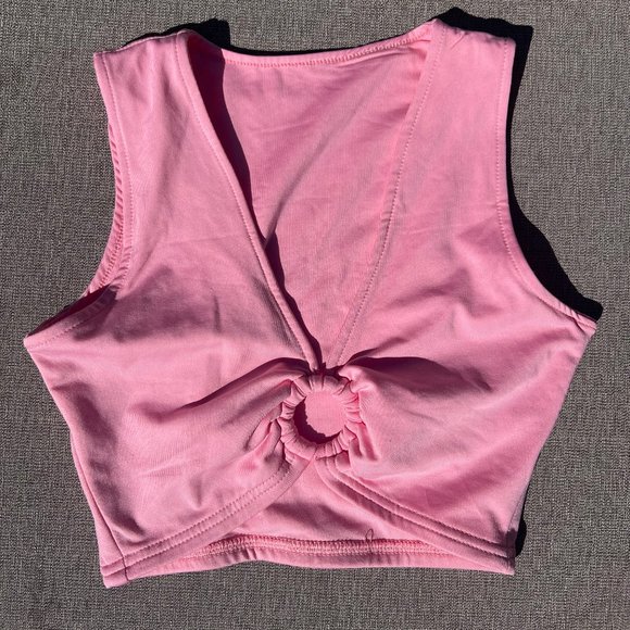 Extra Small AEVZIV Pink Crop top - Picture 1 of 2